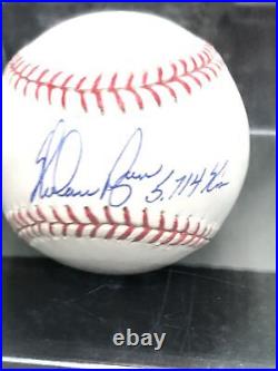 Nolan Ryan Signed Autographed Official ML Baseball Inscribed 5714 K's