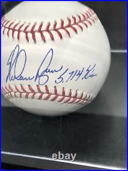 Nolan Ryan Signed Autographed Official ML Baseball Inscribed 5714 K's