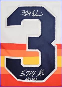Nolan Ryan signed inscribed Houston Astros Mitchell & Ness Jersey autograph BAS