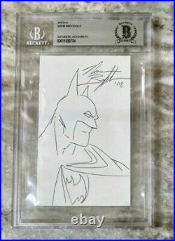Norm Breyfogle Batman Signed Autograph original Beckett Bas sketch psa jsa comic