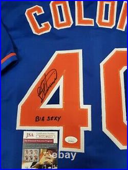 Ny Mets Bartolo Colon Autographed Signed Inscribed Big Sexy Jersey Jsa Coa