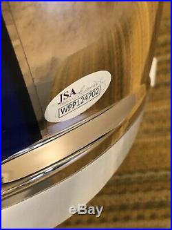 OJ Simpson Autographed Bills Full Size Chrome Speed Helmet HOF 85 Inscribed JSA