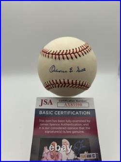 Ozzie Smith Signed Baseball Full Name Inscribed Autograph JSA Certified Auto