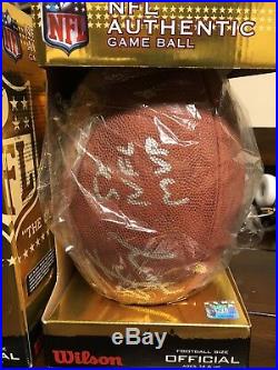 PEYTON MANNING Autographed Inscribed 5x NFL MVP Official NFL Football FANATICS