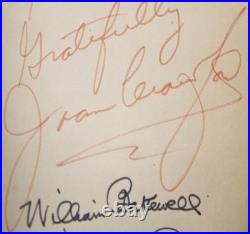 Paid Movie Cast Inscribed Book Signed With Co-signers