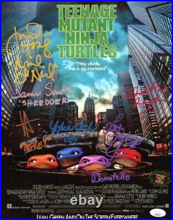 Pais Tochi Feldman Rist Hoag Saito autographed inscribed 11x14 photo TMNT JSA