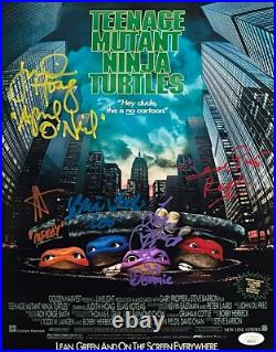 Pais Tochi Feldman Rist Hoag autographed signed inscribed 11x14 photo JSA TMNT