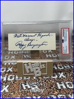 Pappy Boyington Signed Cut Auto Autograph Inscribed PSA Authentic