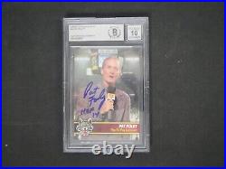 Pat Foley 2006-07 Chicago Wolves Signed Inscribed Hof 14 Bas 10 Authentic Auto