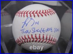 Patrick Bailey autographed signed inscribed Rawlings OML baseball Guardians MLB