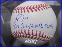 Patrick Bailey autographed signed inscribed Rawlings OML baseball Guardians MLB