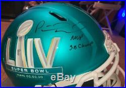 Patrick Mahomes Autographed & Inscribed Super Bowl Replica Speed helmet