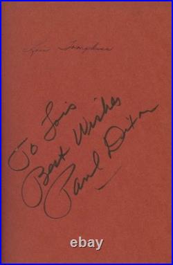 Paul Dixon Inscribed Book Signed