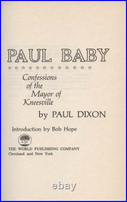 Paul Dixon Inscribed Book Signed
