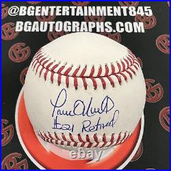 Paul O'Neill Signed New York Yankees Inscribed OMLB Baseball Autographed Steiner