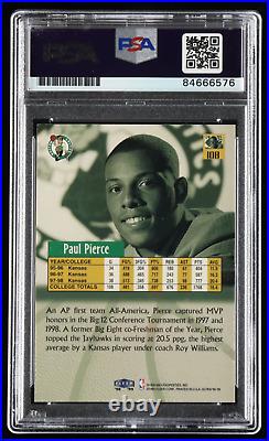 Paul Pierce Signed 1998-99 Ultra #108 RC Inscribed HOF 21 Autograph Graded