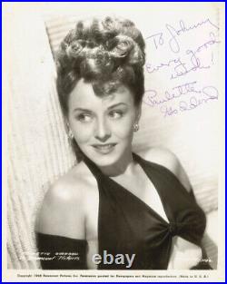 Paulette Goddard Autographed Inscribed Photograph