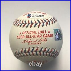 Pedro Martinez Autographed Inscribed Red Sox 1999 All Star Game Baseball Beckett