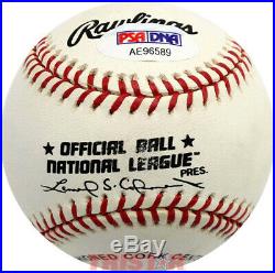 Pee Wee Reese Signed Autographed Nl Baseball Inscribed The'captain' Psa