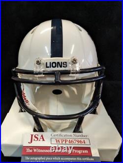 Penn State Autographed Signed Inscribed Grant Haley Speed Mini Helmet Jsa Coa