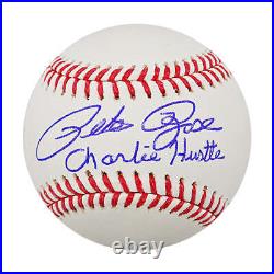 Pete Rose Cincinnati Reds Autographed Signed Inscribed OMLB Baseball (JSA COA)