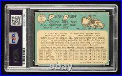 Pete Rose Signed 1965 Topps #207 Inscribed 1963 ROY, 1975 WS MVP & 4256 P