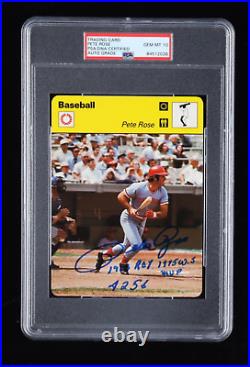 Pete Rose Signed 1977-79 Sportscaster Series 8 #804 Inscribed 1963 ROY, 1975