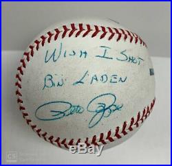 Pete Rose Signed Official Mlb Baseball Auto Inscribed Wish I Shot Bin Laden Jsa