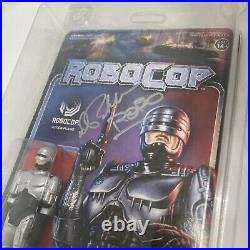 Peter Weller signed Auto autograph FUNKO Reaction Robocop ROBO Inscribed JSA
