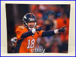 Peyton Manning Inscribed Signed Autographed Photo Authentic 8x10