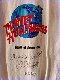 Phil Hartman Signed & Inscribed Mall of America Planet Hollywood Shirt