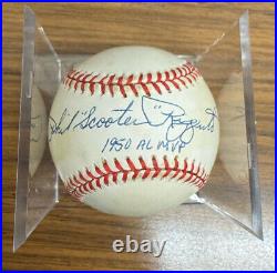Phil Rizzuto Signed Autographed Inscribed Rawlings OMLB Baseball JSA