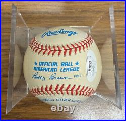 Phil Rizzuto Signed Autographed Inscribed Rawlings OMLB Baseball JSA