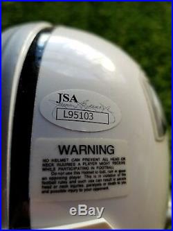 Phil Simms Autographed Super Bowl Mvp Mini Helmet Jsa/coa L95103 Inscribed