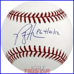 Philip Humber Signed Autographed ML Baseball Inscribed PG 4/21/12 TRISTAR