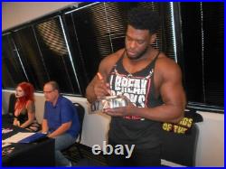 Powerhouse Hobbs Signed Inscribed All Elite Wrestling Figure Autograph JSA