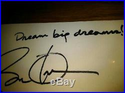 President Barack Obama Signed Inscribed Cut PSA DNA Full LOA Dream Big Dreams