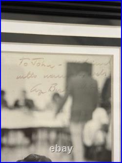 President George HW Bush signed 8x10 Photo Framed JSA COA Inscribed Auto B2163