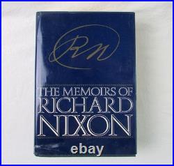 President Richard Nixon Signed Autographed Memoirs Hardcover 1978 First Edition