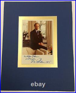 Prime Minister Pierre Elliot Trudeau Signed/Inscribed Photo Canada Autograph LOA