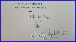 Queen Elizabeth II Mother Autograph Inscribed Signed Christmas Card King George