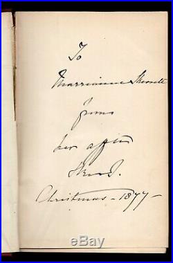 Queen Victoria SIGNED INSCRIBED 1877 book Life of the Prince Consort Albert, V. 3