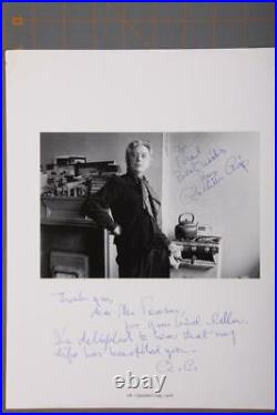 Quentin Crisp Actor, Writer & Critic Signed Inscribed Autograph Magazine Sheet