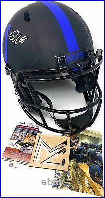 Quenton Nelson Signed Autograph Rare ECLIPSE Full Size Helmet Inscribed JSA Witn