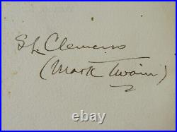 RARE Autograph Edition of The Works of Mark Twain SIGNED by Samuel L. Clemens