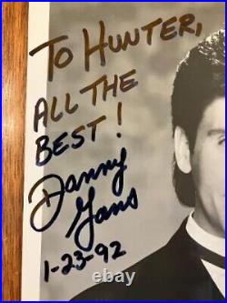 RARE INSCRIBED 8x10 GLOSSY BLACK AND WHITE SIGNED PHOTO BY COMEDIAN DANNY GANS