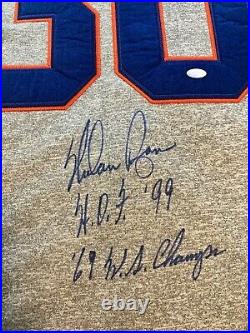RARE Nolan Ryan Signed Autograph New York Mets Jersey MLB WS PATCH INSCRIBED