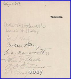 RARE Peter Pan Author- James Barrie Signed 1896 Program Autograph + Many Others