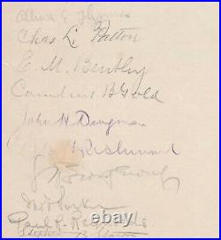 RARE Peter Pan Author- James Barrie Signed 1896 Program Autograph + Many Others
