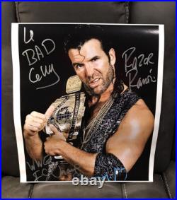RAZOR RAMON INSCRIBED 2X 16x20 Signed Autograph Photo Scott Hall WWF WWE Rare
